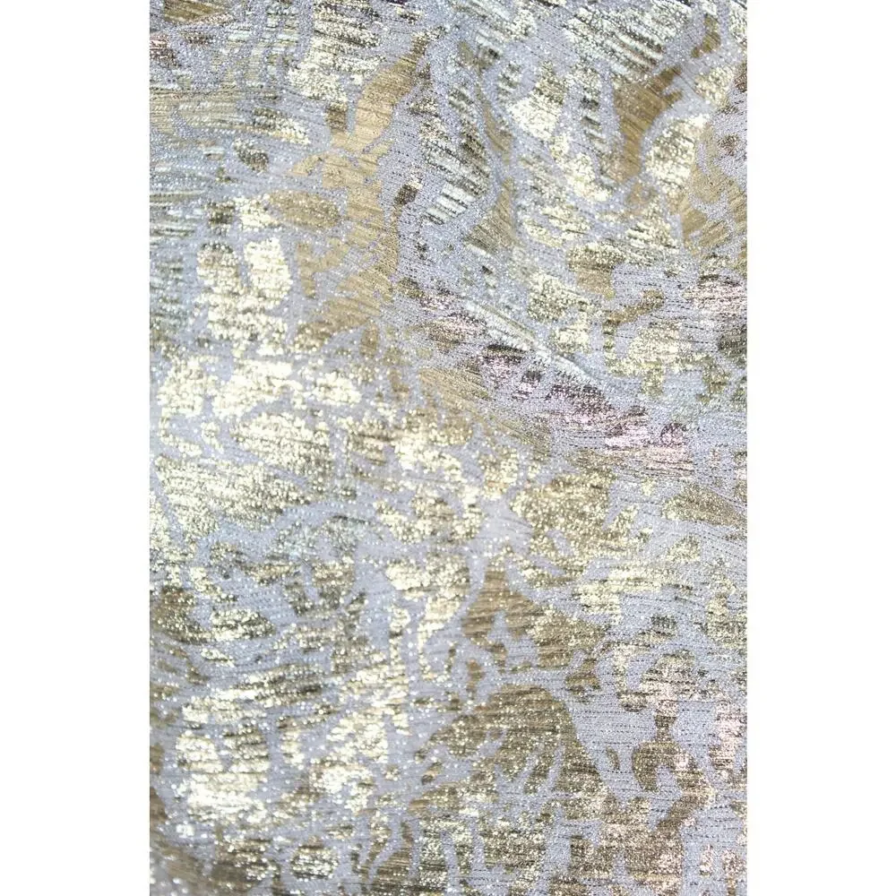 Betsy & Adam Metallic One Shoulder Cocktail Sheath Dress Gold Silver Women 8 - Picture 3 of 5